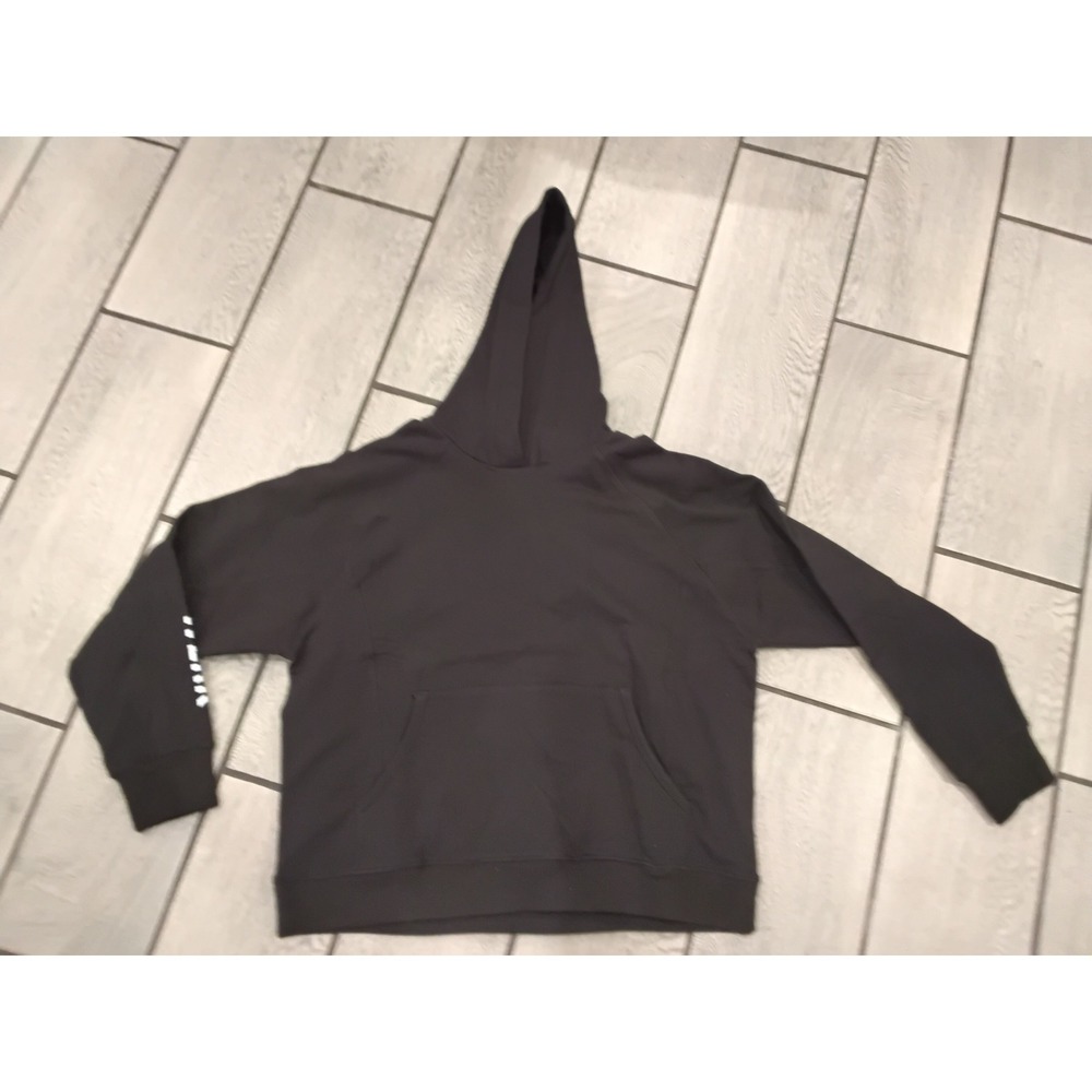 Werk‎ LA Women Black Hoodie Sweatshirt Sleeve Graphic Size Large NEW